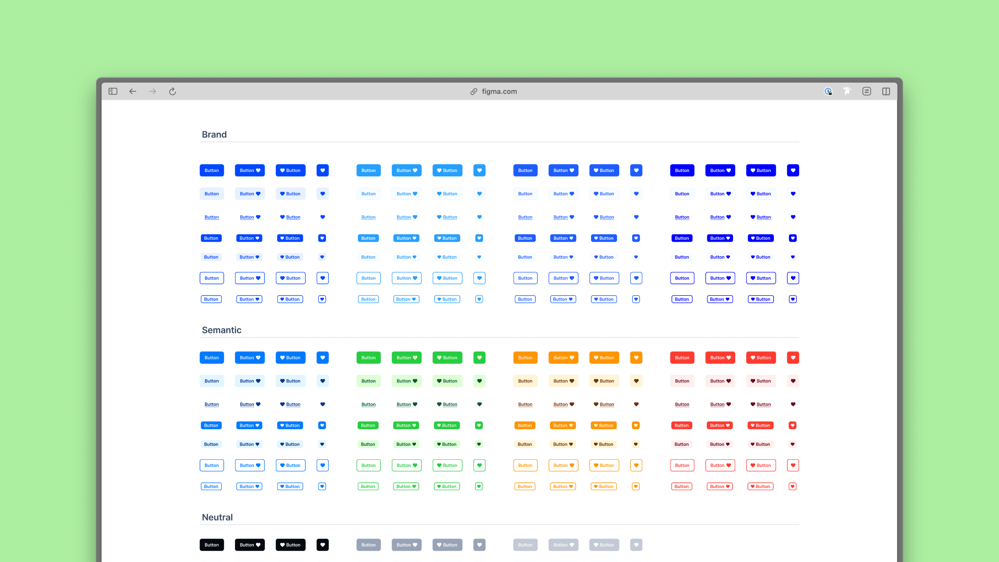 Button element from TTUI design system.